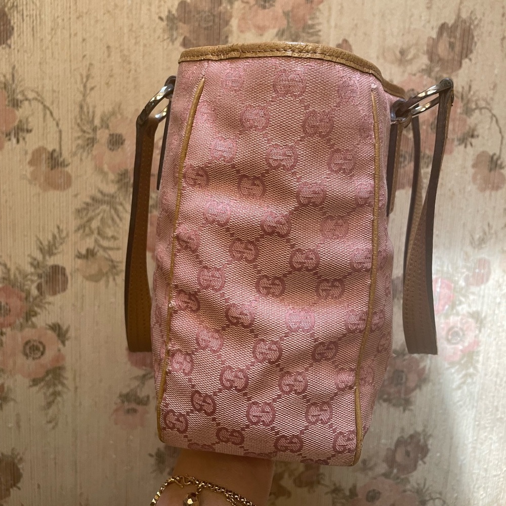 Gucci Pink and Brown Tote Bag - Picture 4 of 16